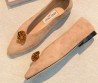 Женские замшевые балетки Jimmy Choo Margot бежевые 2026