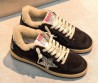 Женские замшевые кроссовки Golden Goose коричневые с мехом 2026