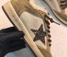 Женские замшевые кроссовки Golden Goose бежевые с мехом 2026