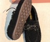 Женские меховые мокасины Miu Miu черные 2026