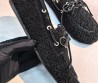 Женские меховые мокасины Miu Miu черные 2026