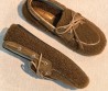 Женские меховые мокасины Miu Miu коричневые 2026