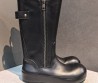 Женские кожаные сапоги Balenciaga черные 2026