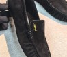 Женские замшевые лоферы Saint Laurent черные 2026