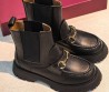 Женские кожаные ботинки челси Gucci черные 2026