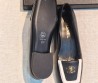 Женские кожаные балетки Chanel черные с квадратным носом 2026