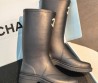 Женские резиновые сапоги Chanel черные 2026