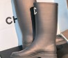 Женские резиновые сапоги Chanel черные 2026