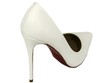 Женские кожаные белые туфли Christian Louboutin Pigalle White