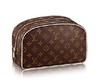 Кожаная дорожная косметичка Louis Vuitton Brown