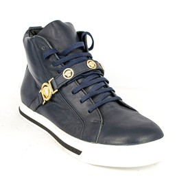 Зимние ботинки с мехом Versace Blue