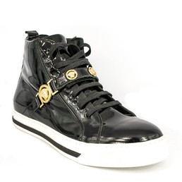 Зимние ботинки с мехом Versace Black Gold