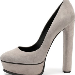 Женские замшевые туфли на платформе и высоком каблуке Casadei