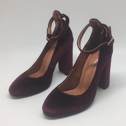 Женские летние замшевые туфли Aquazzura Firenze бордовые на высоком каблуке