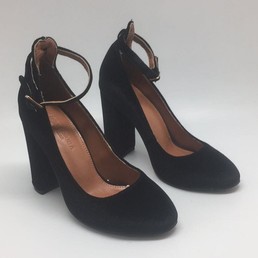 Женские летние замшевые туфли Aquazzura Firenze черные на высоком каблуке