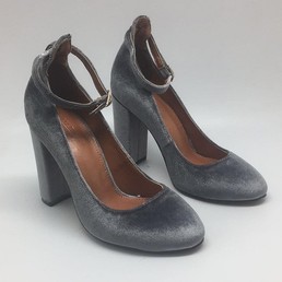 Женские летние замшевые туфли Aquazzura Firenze серые на высоком каблуке