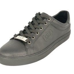 Мужские кожаные осенние кеды Iceberg черные