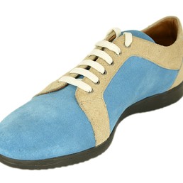 Мужские замшевые кроссовки Brioni синие