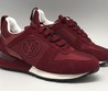 Женские замшевые кроссовки Louis Vuitton Run Away Sneakers Women бордовые