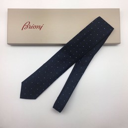 Мужской галстук Brioni 150 см черный