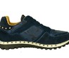 Мужские комбинированные кроссовки Valentino Garavani Soul Rockrunner темно-синие с шипами