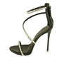 Женские босоножки Giuseppe Zanotti черные с камнями