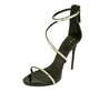 Женские босоножки Giuseppe Zanotti черные с камнями