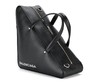 Женская кожаная треугольная сумка Balenciaga черная