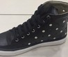 Женские кожаные кроссовки Hermes Sneakers высокие черные