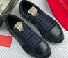 Мужские кожаные кроссовки Valentino Garavani Rockrunner черные