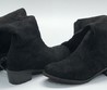 Ботфорты велюр Stuart Weitzman черные на среднем каблуке