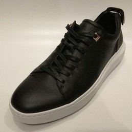 Мужские кожаные кеды Buscemi черные