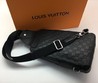 Мужской кожаный рюкзак Louis Vuitton Avenue черный