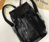 Мужской кожаный рюкзак Louis Vuitton Supreme черный