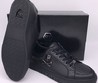 Мужские кожаные кроссовки Philipp Plein черные с черепом