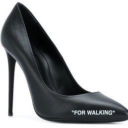 Женские кожаные туфли Off White черные