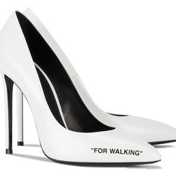 Женские кожаные туфли Off White белые