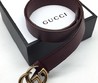 Женский ремень Gucci бордовый