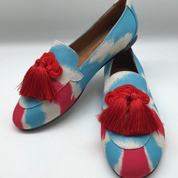 Лоферы Aquazzura Firenze голубые