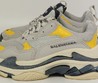 Женские кроссовки Balenciaga Triple S кожаные серые