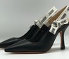 Женские туфли Christian Dior кожаные черные