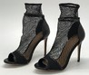 Ботильоны Gianvito Rossi Marie на высоком каблуке черные