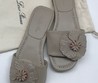 Женские шлепанцы Loro Piana серые