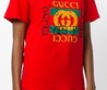 Женская футболка Gucci красная