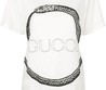 Женская футболка Gucci белая с принтом змея