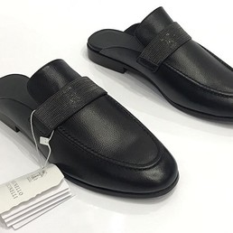 Кожаные мюли Brunello Cucinelli черные