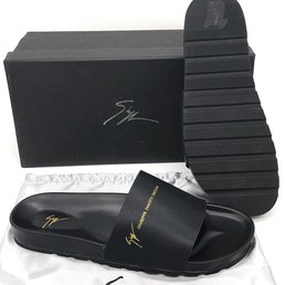 Мужские шлепанцы Giuzeppe Zanotti черные