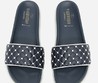 Женские шлепанцы Valentino Rockstud Free Spike черные