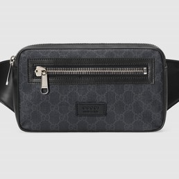 Сумка на пояс Gucci черная
