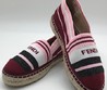 Женские эспадрильи Fendi бордовые